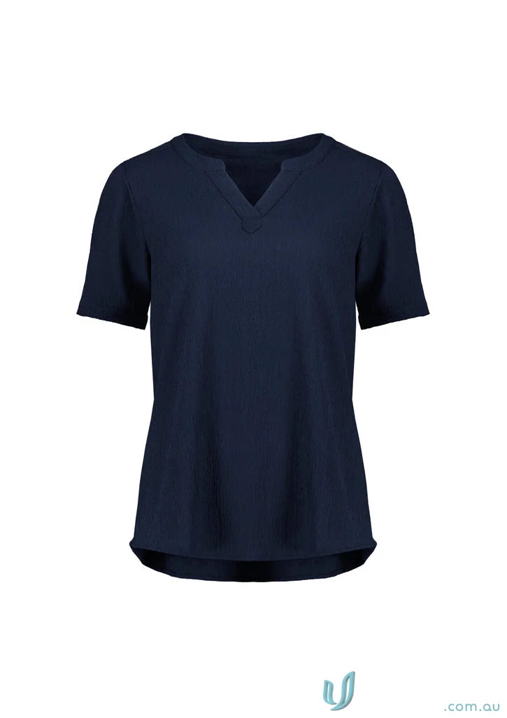 Ruche Short Sleeve Blouse - Blouse