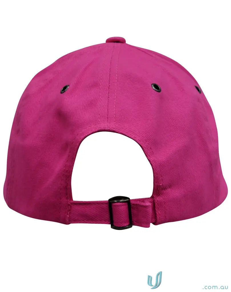 Magenta Sandwich Peak Cap with back tuck-in fabric strap for a winning spirit sandwich vibe