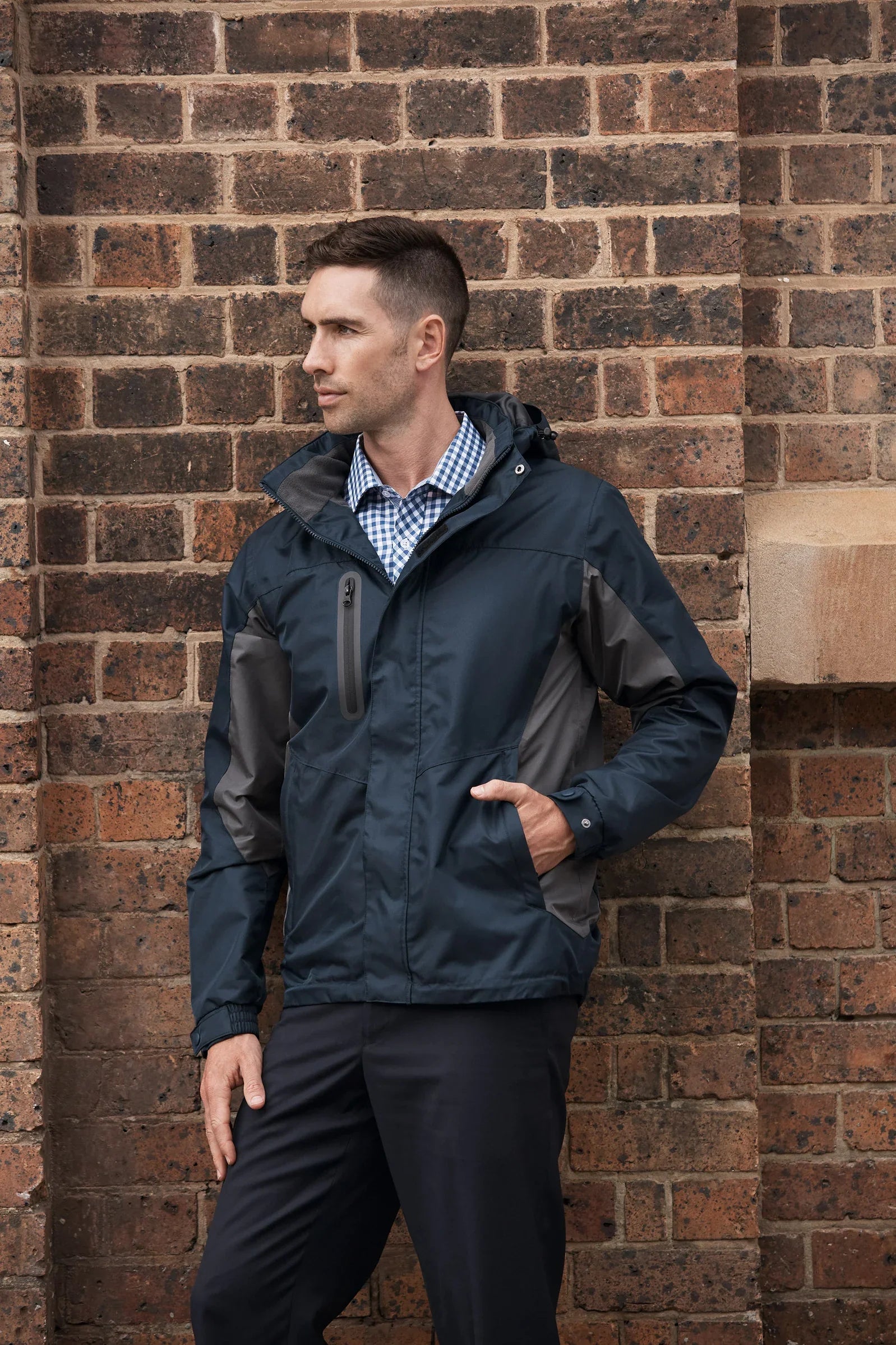 Sheffield Mens Jacket - Black/Grey / A(S) - JACKET