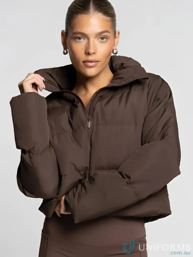 Ladies short puffer jacket perfect for ultimate winter warmth and style
