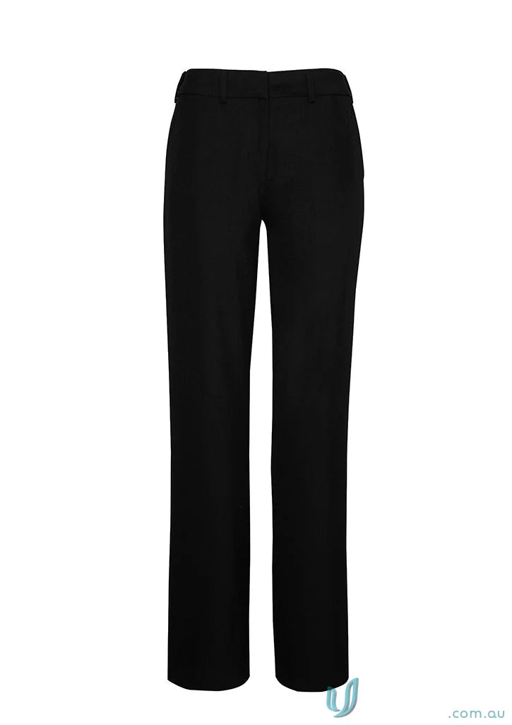Black straight-leg trousers from Siena Adjustable Waist Pant, RG975L waist pant for women