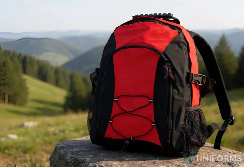 Smartpack Backpack with red and black design, perfect for winning spirit and personal style