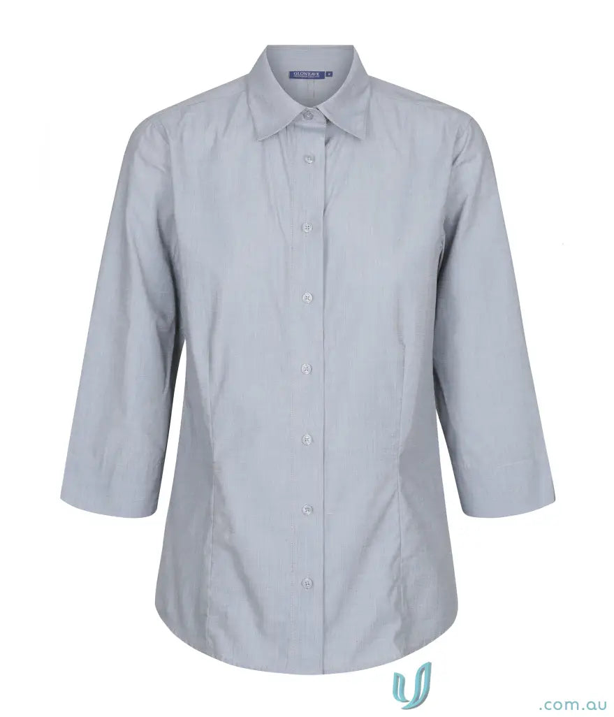 Light blue easy iron button-down shirt from Smith End On End 3Q workwear collection
