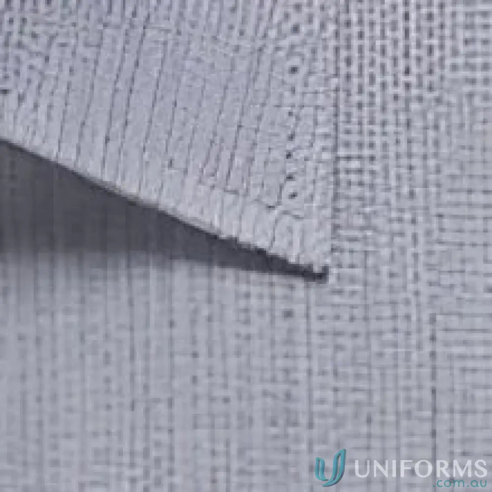 Light blue linen fabric with visible weave for Smith End On End 3Q Shirt, easy iron workwear