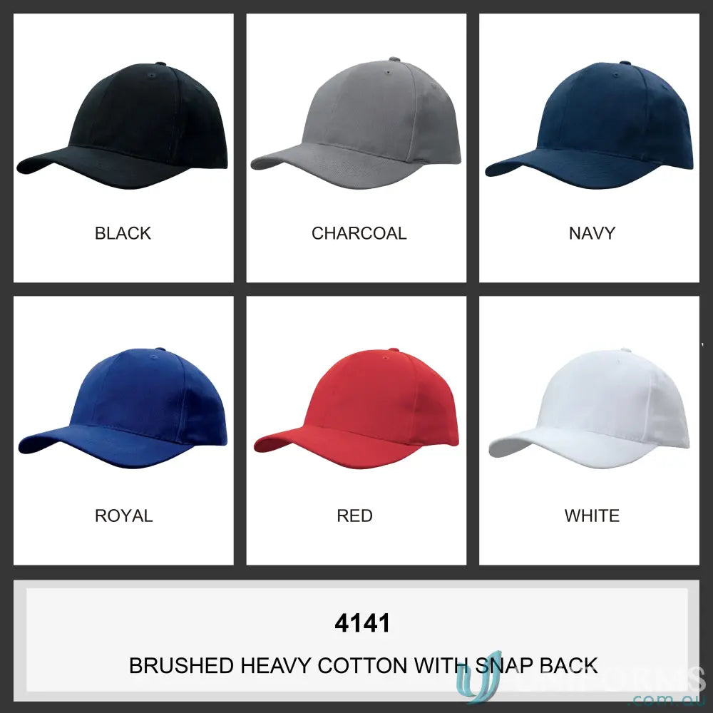 Six colorful SnapBack Caps in high stock range, perfect for imprint and wide days use
