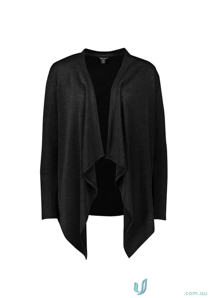 Black open-front Sofia Waterfall Cardigan rlc267l perfect for a casual vibe