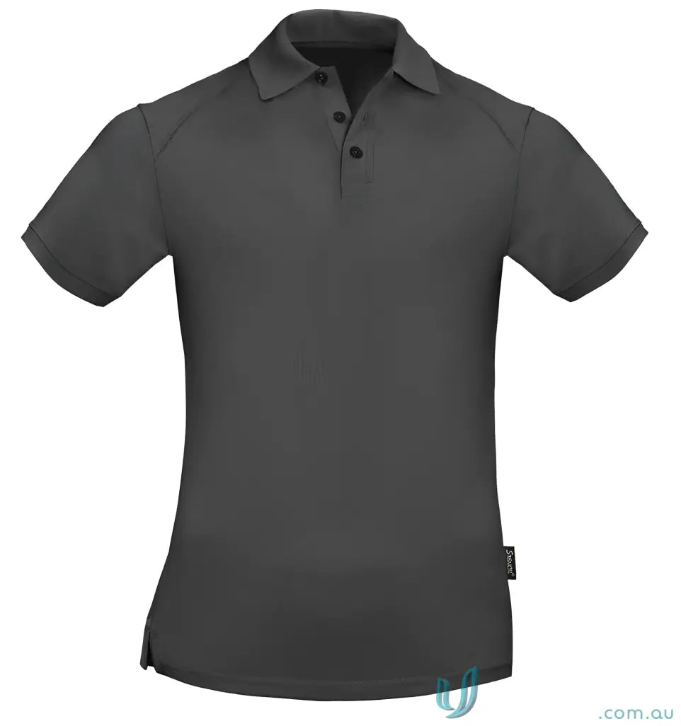 Gray short-sleeved polo shirt from Sorona Ladies SS Polos ideal for cool dry uniforms