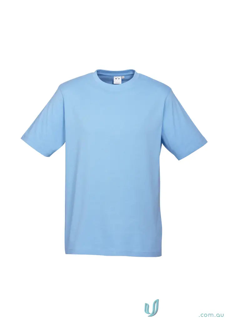 Southport Tee ice short sleeve men’s T-shirt with twin needle sleeve in light blue