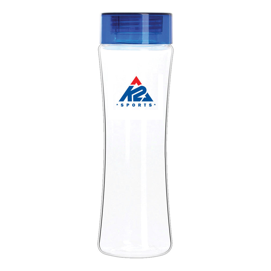 Sparta 500ml Tritan plastic bottle with blue screw-top lid and K2 Sports logo