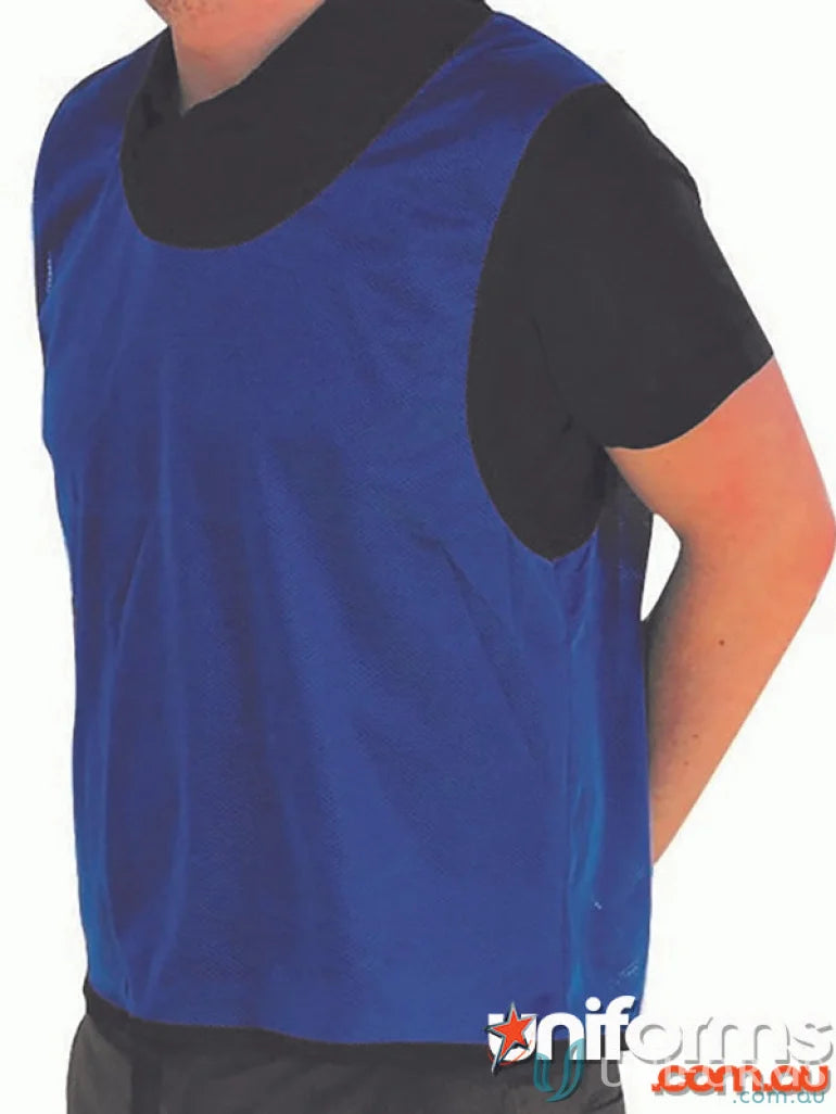 Blue sports mesh training vest for comfortable mesh training and sports practice
