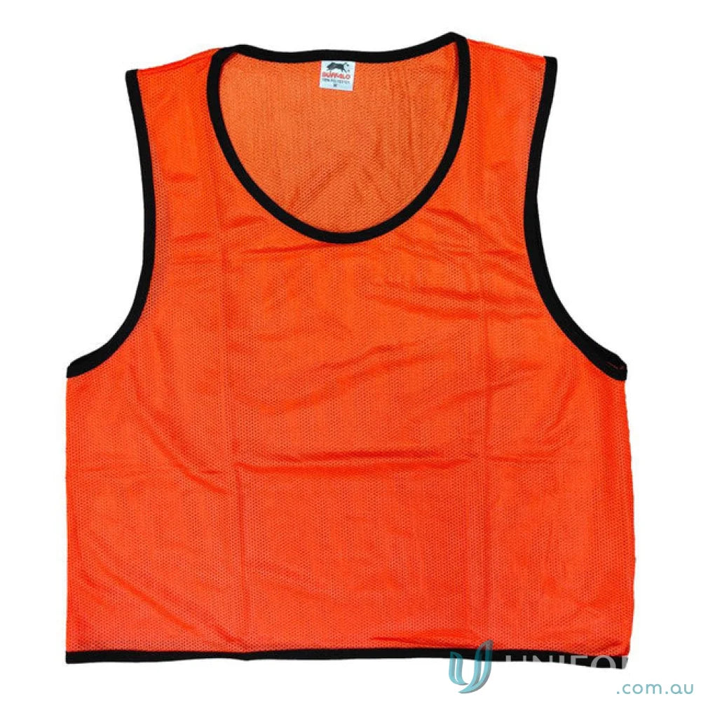 Orange sports mesh training vest perfect for active workouts and sports training