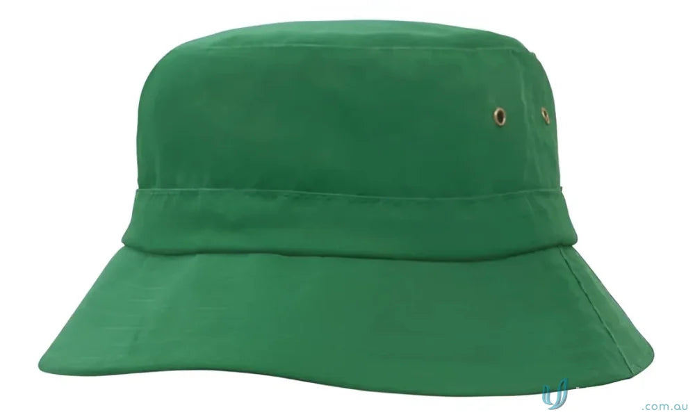 Green bucket hat from Sports Twill Infants collection, perfect for casual uniforms and workwear