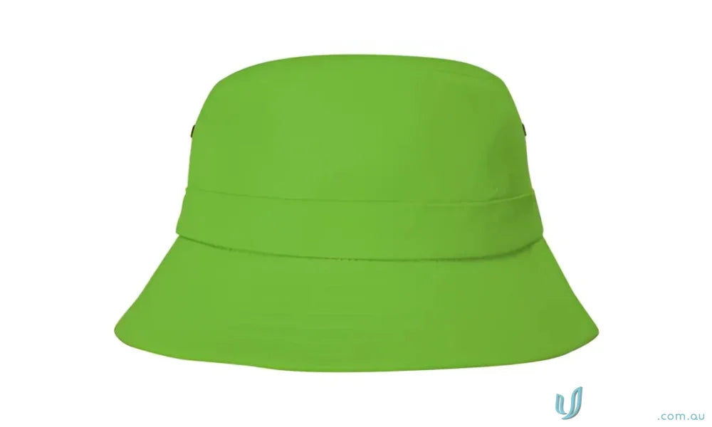 Green bucket hat from Sports Twill Infants collection, perfect for casual uniforms or workwear