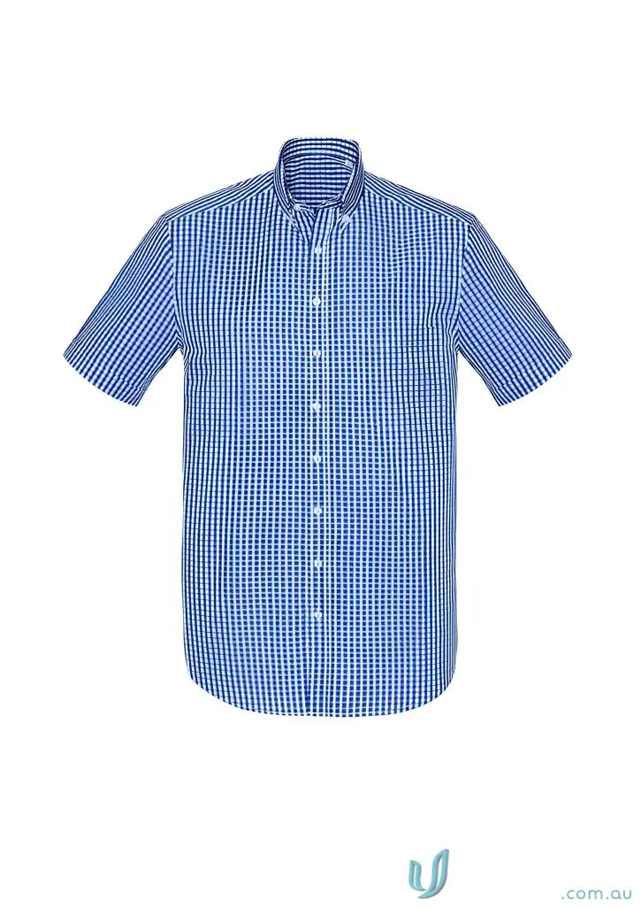 Men’s Springfield SS Shirt with premium yarn-dyed check pattern, perfect stay cool shirt
