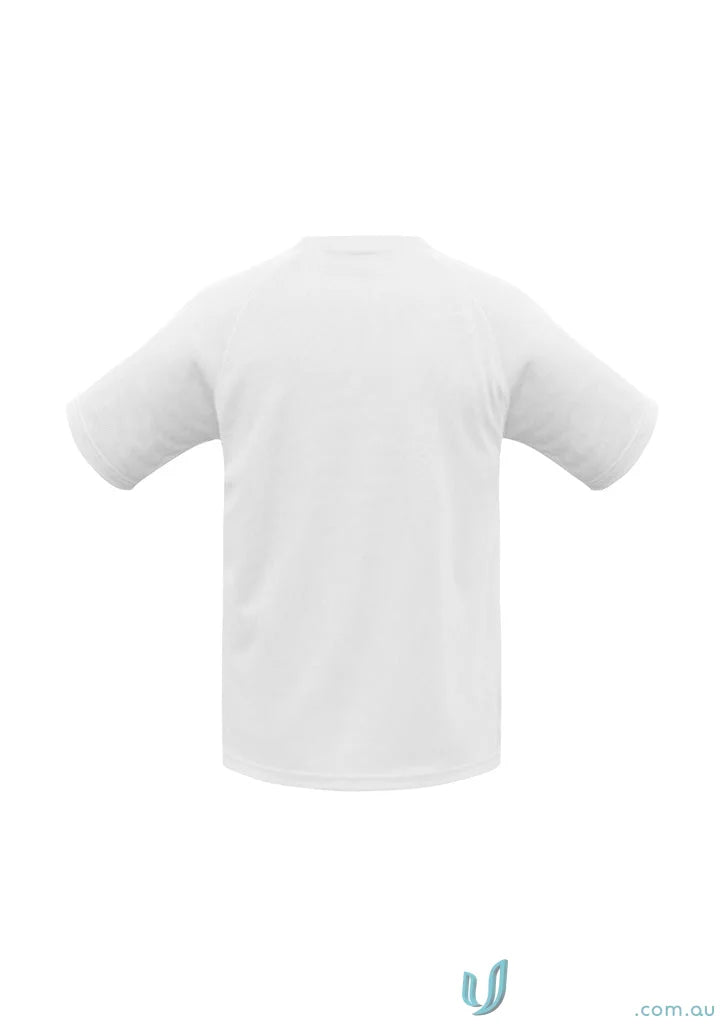White short-sleeved Sprint BizCool Tee from the Biz Collection Sprint for comfy wear