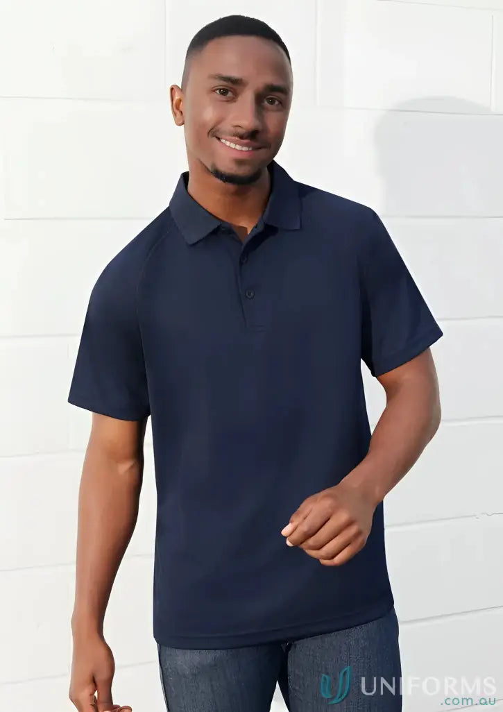 Navy blue Sprint Polo from Biz Cool collection P300MS men’s shirts