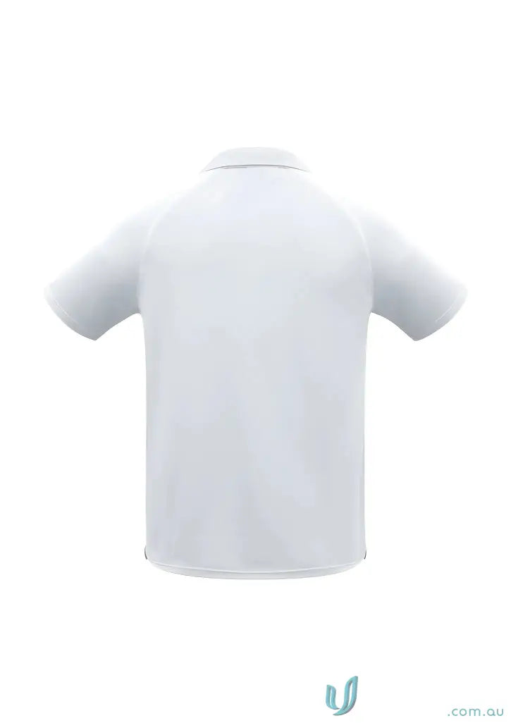 White polo shirt from the Sprint Polo collection, P300MS Men’s Biz Cool™ style
