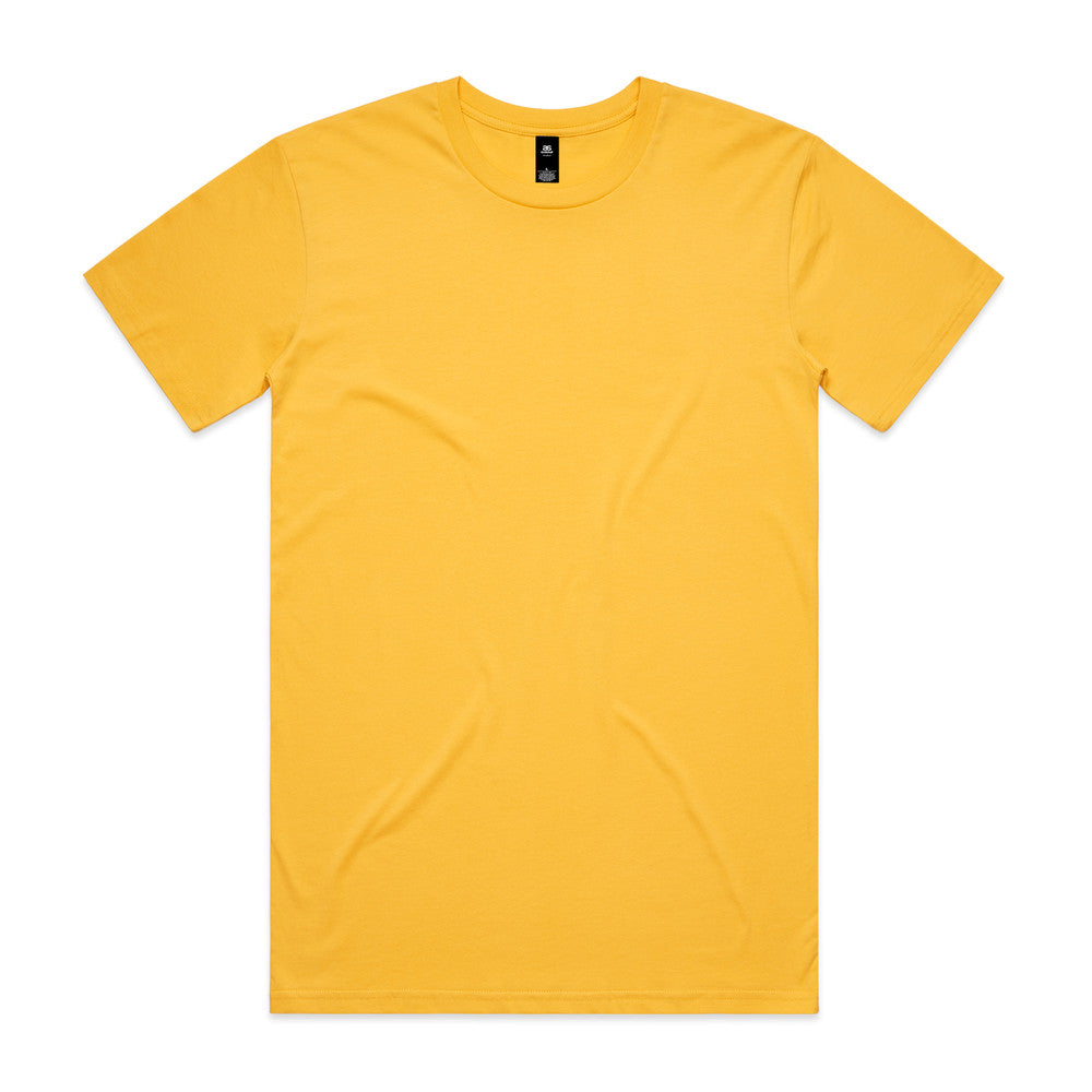 AS Staple Tee plain yellow short-sleeve crew neck workwear uniform