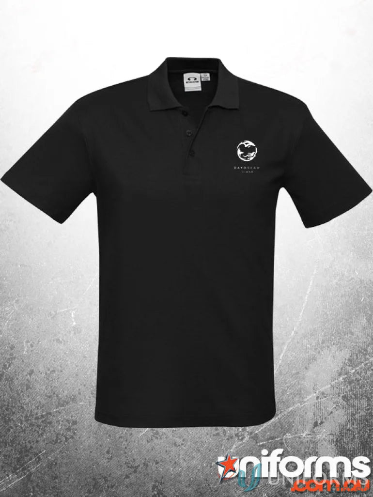 Black polo shirt from STEWARDS Mens work uniforms collection for a professional look