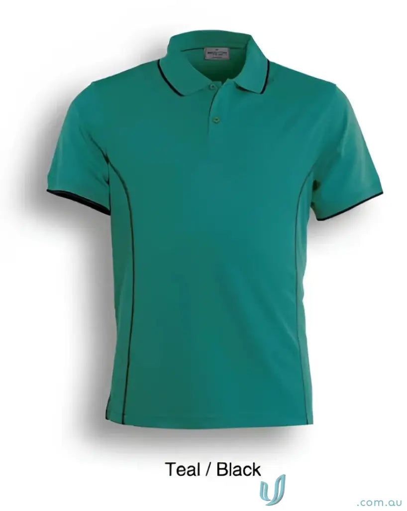 Teal and black Stitch Polo shirt perfect for uniforms and casual wear