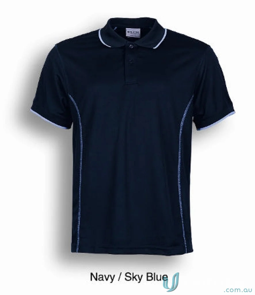 Stitch Polo navy and sky blue polo shirt perfect for uniforms and casual wear