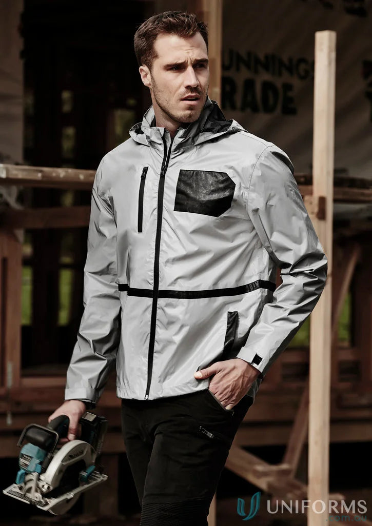 Reflective hooded work jacket from Streetworx Reflective Waterproof collection perfect for all