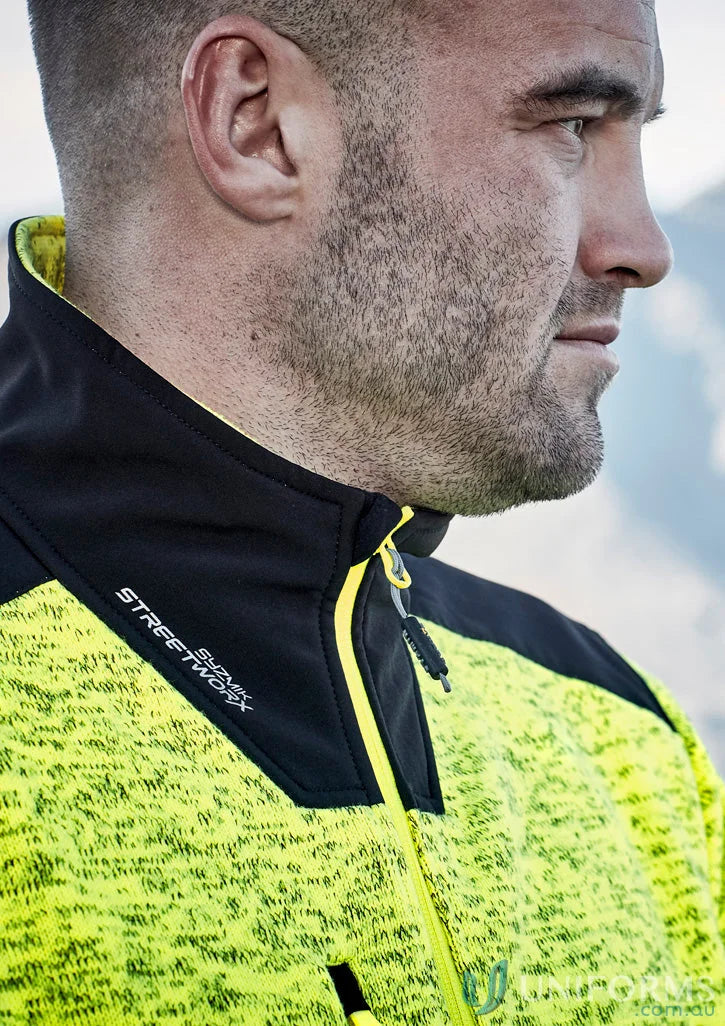 High-visibility high-tech zip pullover ZT380 from Syzmik Streetworx Reinforced collection