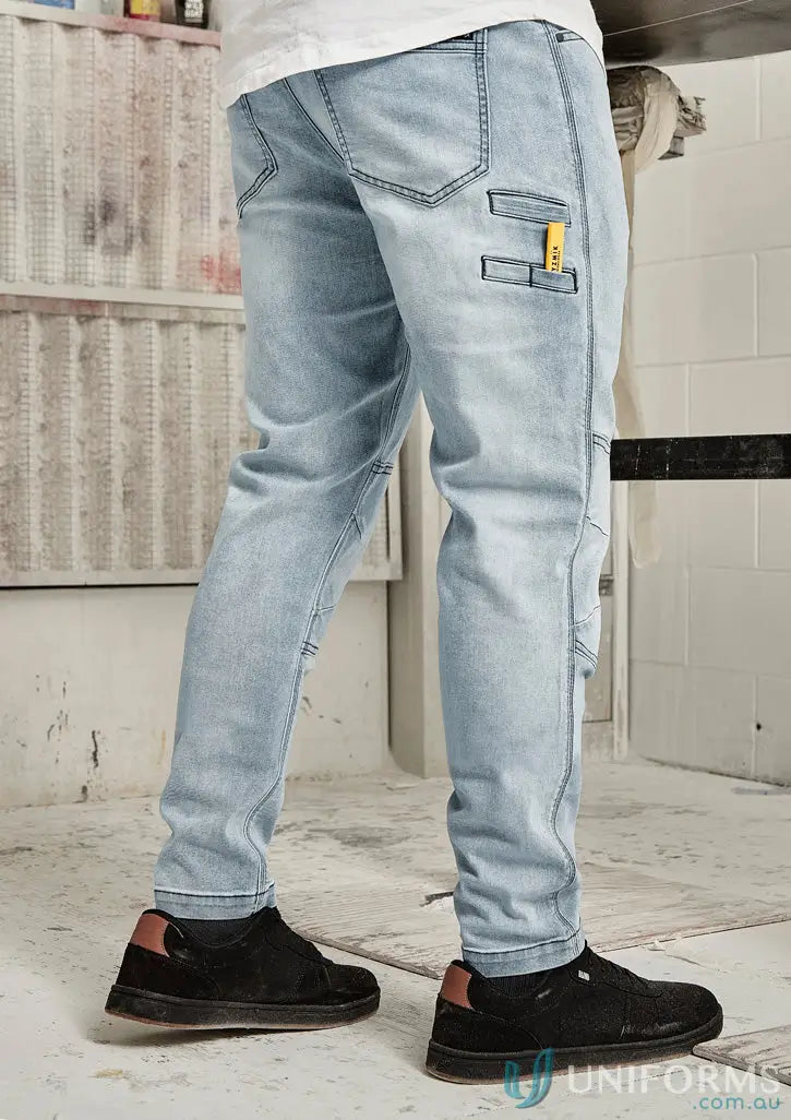 Light wash denim jeans from Streetworx Stretch Jean for men’s demand performance style