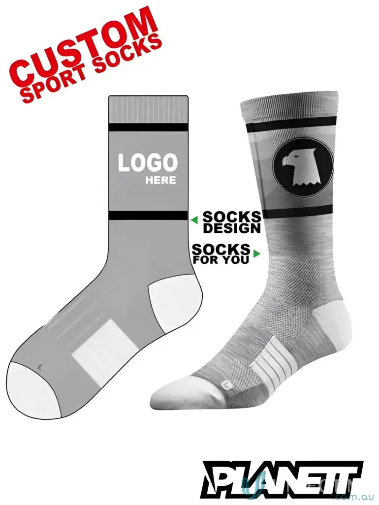 Customizable sports socks from Sublimated Sports Socks for your unique style