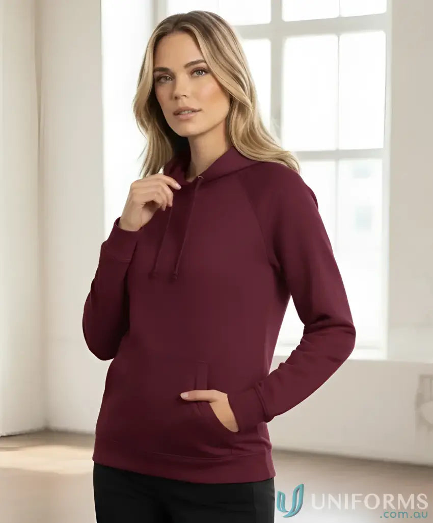 SubZero Ladies Hoodie fl08 warm hug fleece hoodie with long sleeves and front pocket