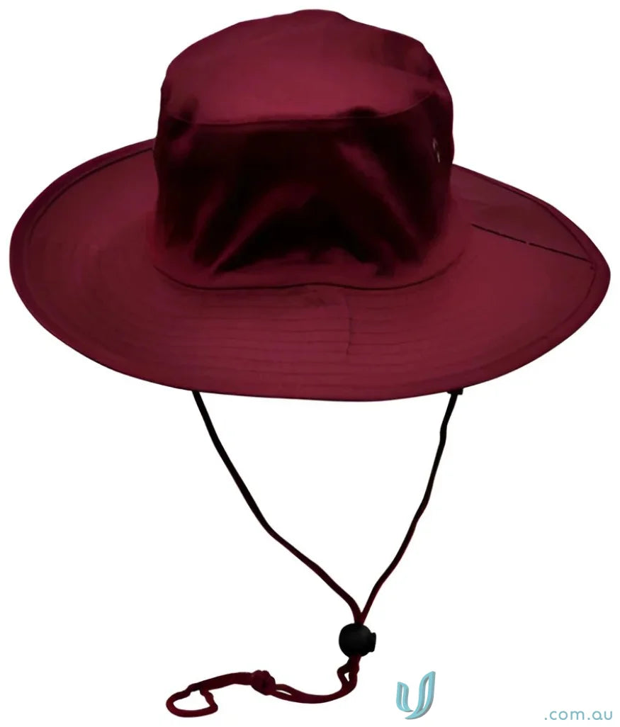 Maroon h1035 Surf Hat with break-away strap and chin strap for Spirit Surf Hat lovers