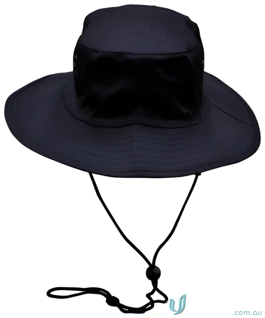 Navy H1035 Surf Hat with break-away strap and chin strap for sun protection