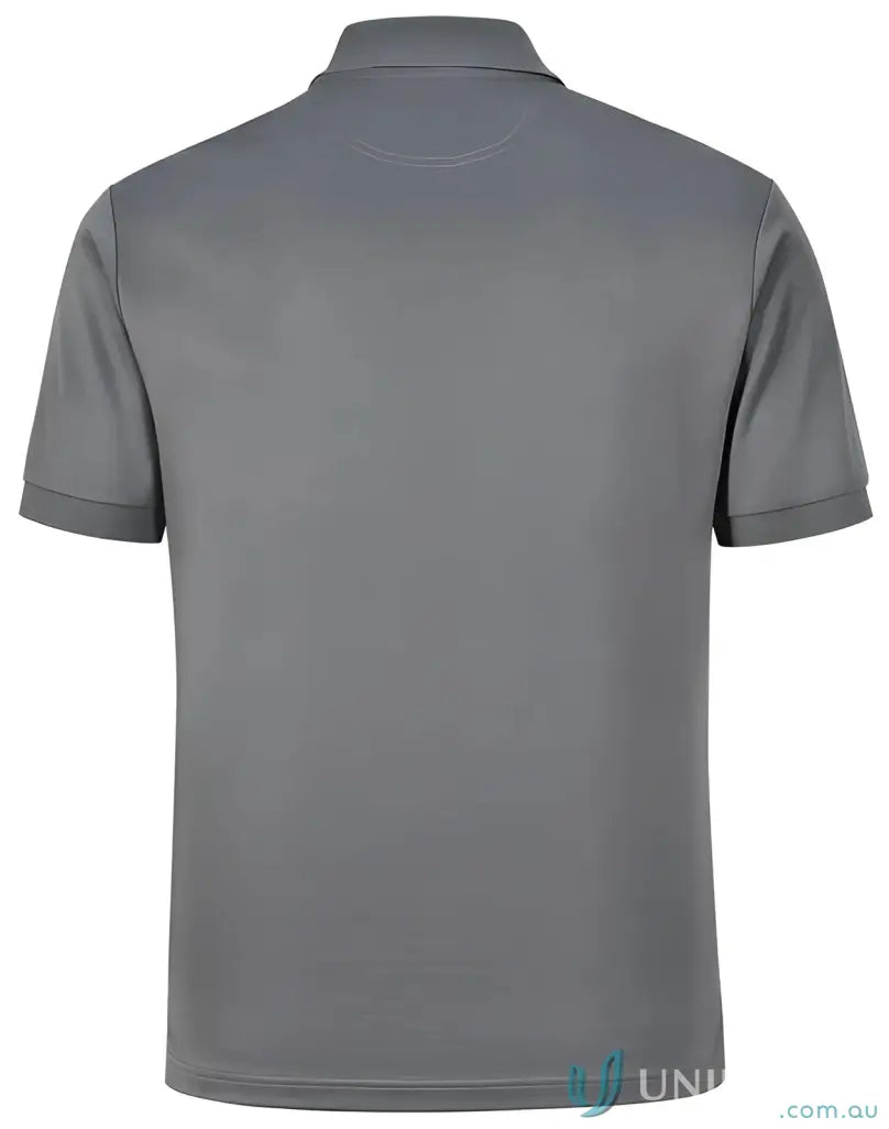 Gray polo shirt from Sustainable Corporate Polo, perfect for men’s sustainable polo fans