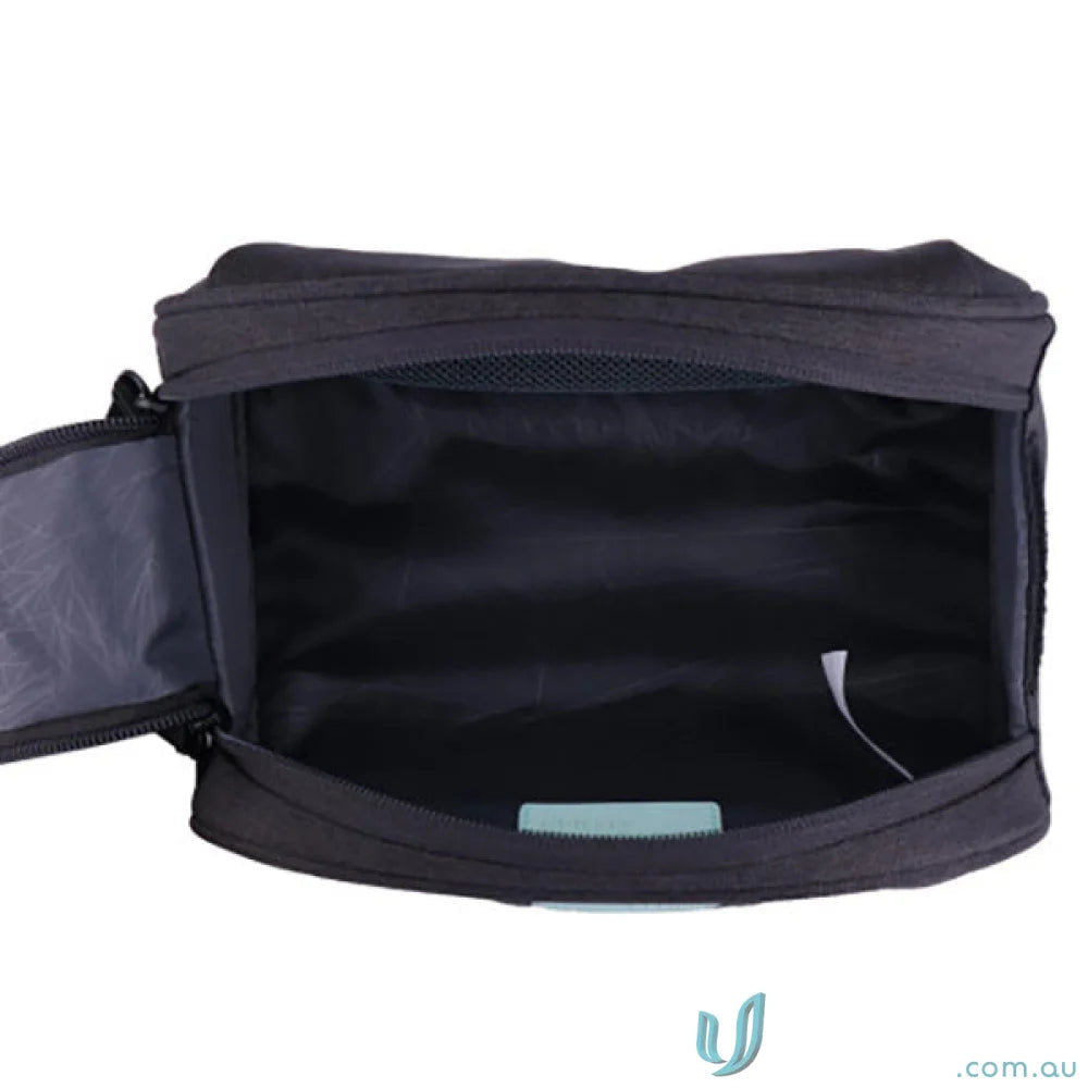 Open black Swissdigital Arosa Wash Bag for workwear and uniforms storage