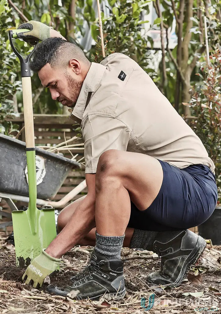 Gardener in Syzmic Lightweight Outdoor Shorts for stay cool all-day comfort