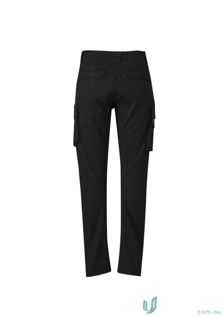 Black cargo pants from Syzmik Streetworx Men’s Curved Cargo collection