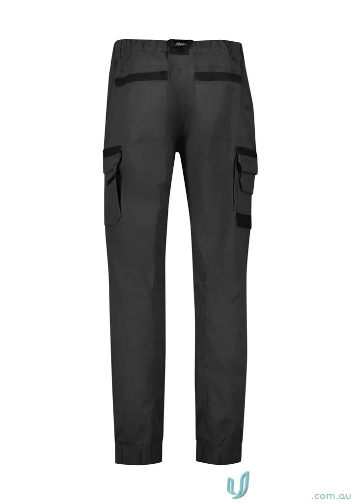 Black cargo pants from Syzmic Streetworx Heritage Cuffed Pant with triple-stitched crotch
