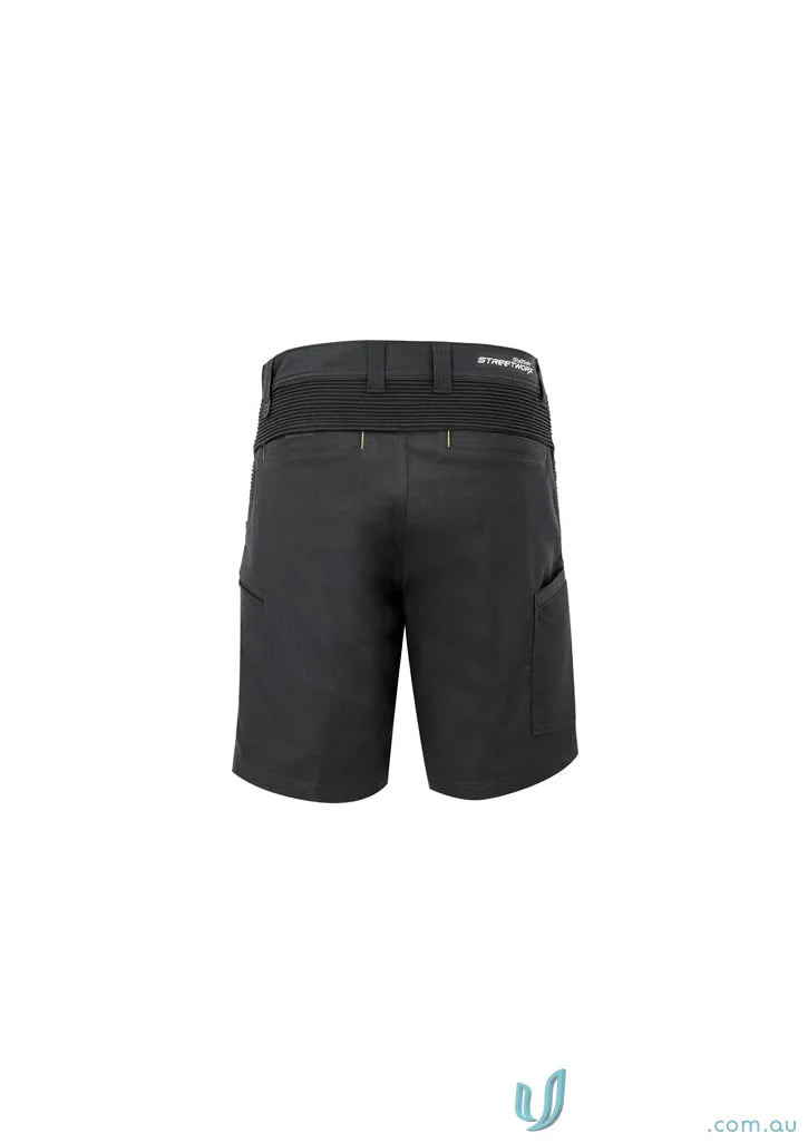 Dark gray Syzmic Streetworx Stretch Shorts with four-way stretch crotch for easy movement