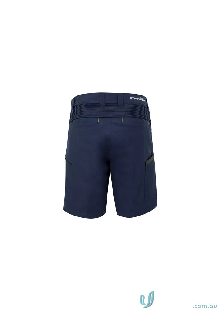 Navy blue Syzmic Streetworx Stretch Shorts with four-way stretch crotch for comfy moves
