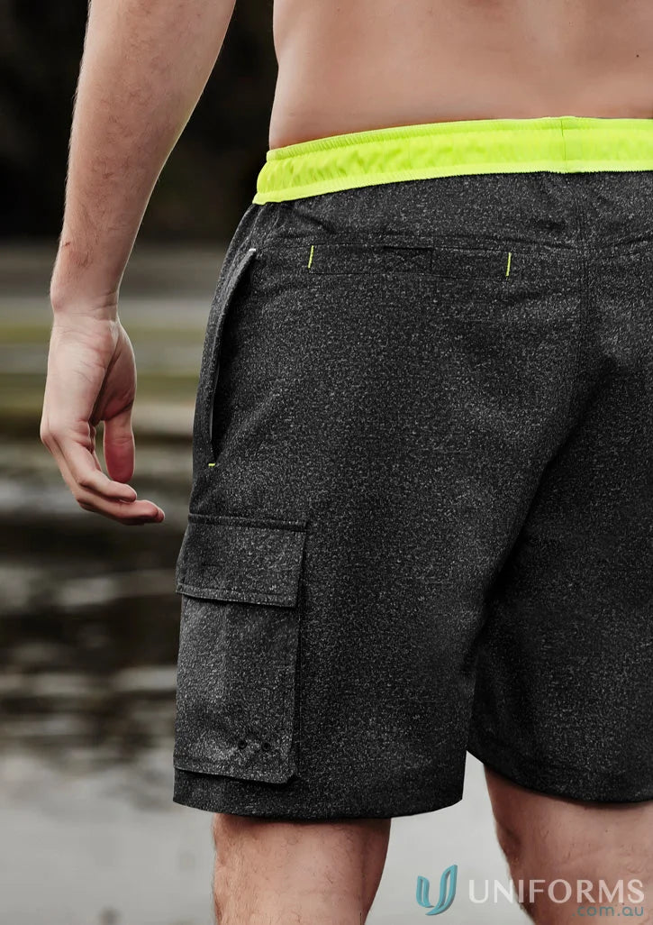 Gray cargo swim trunks from Syzmik Men’s Streetworx Stretch Work Boardshorts