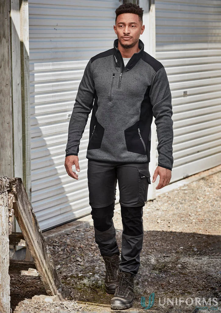 Man in gray and black Syzmik Streetworx Tough Pants showing durability meets ultimate style