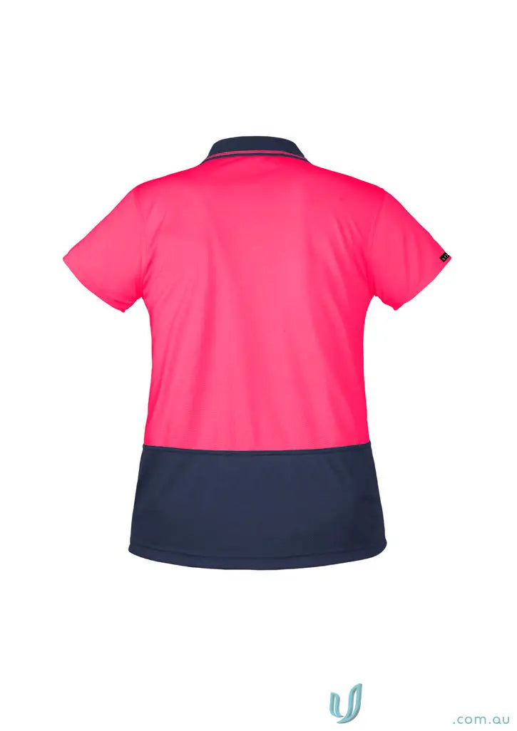 Shop vis basic lightweight short sleeve Syzmik Womens Fit Two-tone Polo Shirt