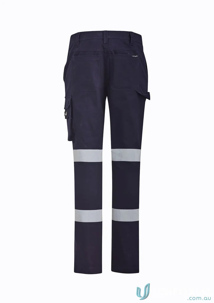 Women’s Bio Motion Taped Pant ZP720 with Navy work pants and reflective stripes