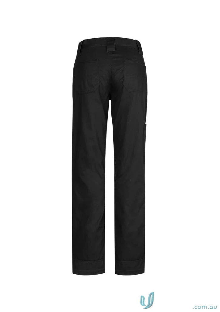 Black work pants Syzmik Womens Plain Utility Pant ZWL002 with a feminine fit to stay cool
