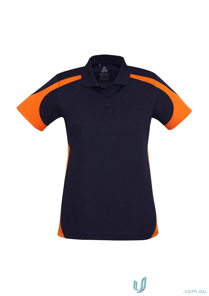Navy and orange Talon Polo from Biz Cool Collection Talon, stylish polo shirt for men