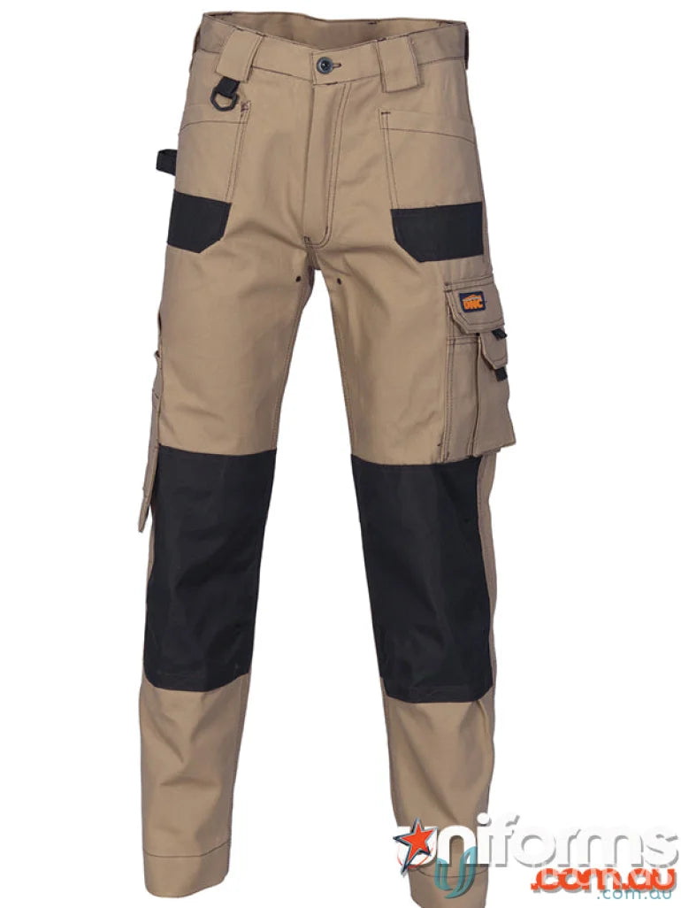 Tan and black Duratex Cotton Duck weave cargo pants for tough workdays