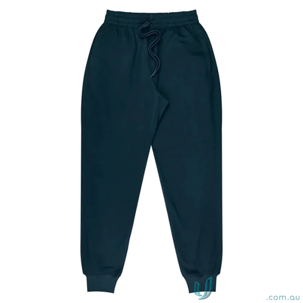 Dark blue tapered fleece kids pants perfect for uniforms and casual workwear