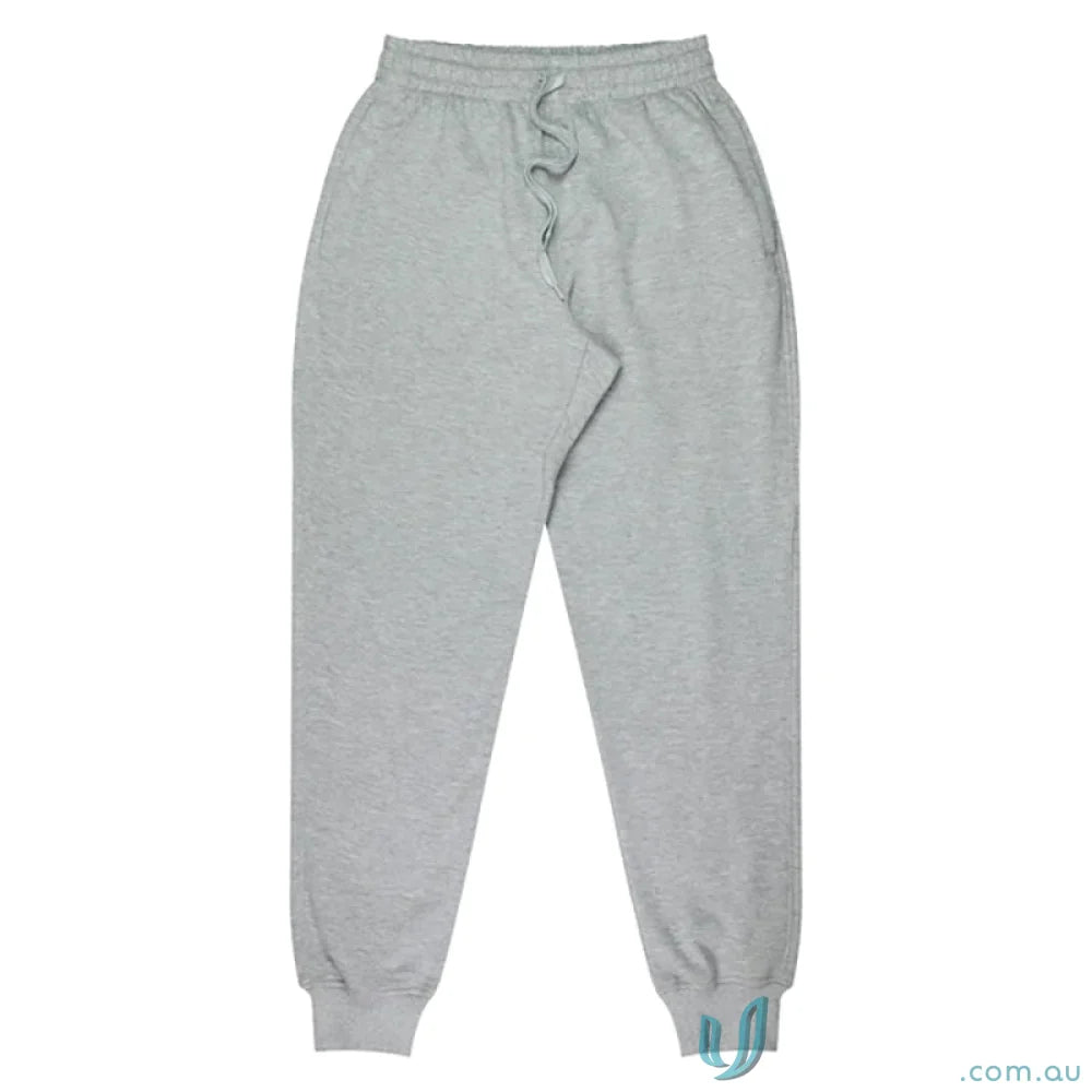 Gray sweatpants in tapered fleece style perfect for kids’ uniforms and workwear