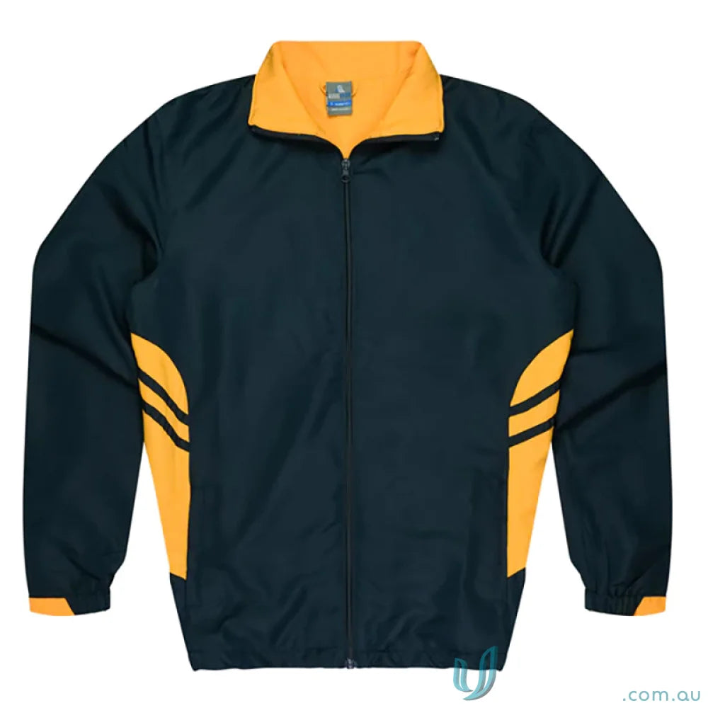 Navy and gold Tasman Mens Tracktops perfect for stylish work uniforms or casual wear
