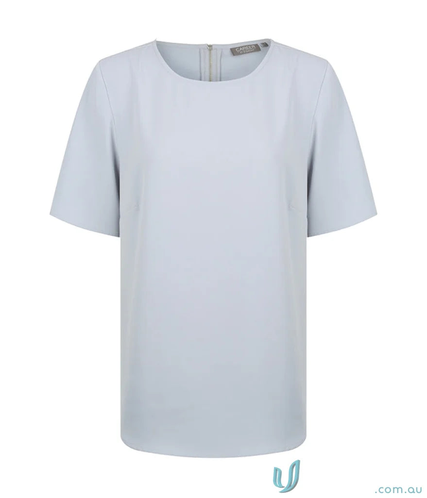 Light blue Short-Sleeved Dress from Taylor 1798WS perfect for uniforms or workwear